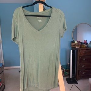 olive green soft tee